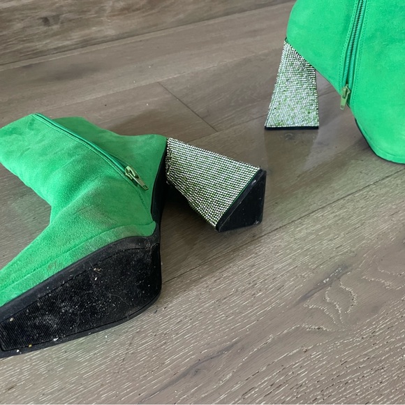 Green ankle boots - Picture 3 of 3